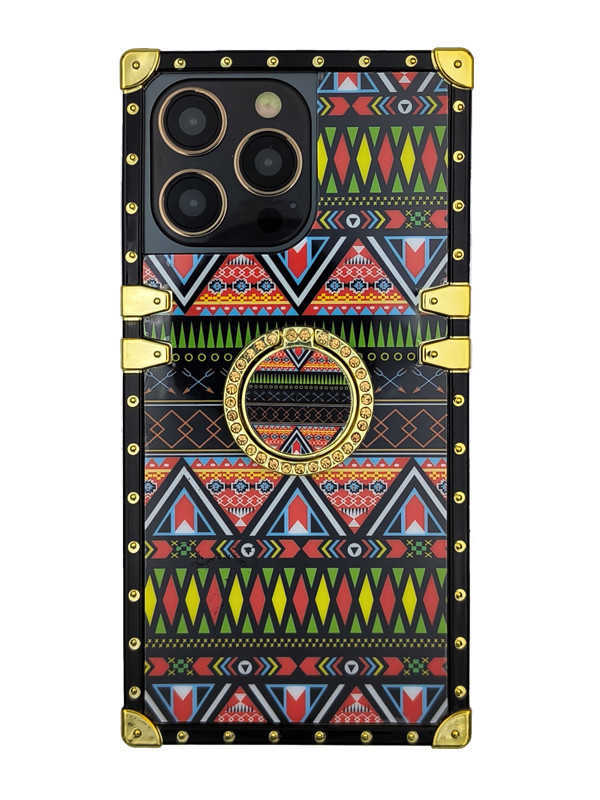 Luxury Bohemian Style Phone Case with Ring Stand