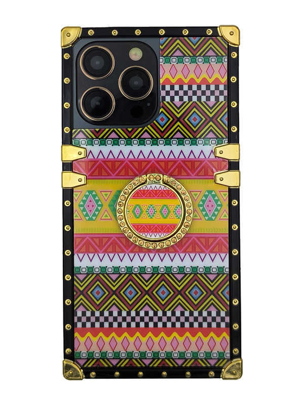 Bohemian Style iPhone Case with Ring