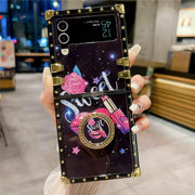 lipstick love square samsung z flip 3 case