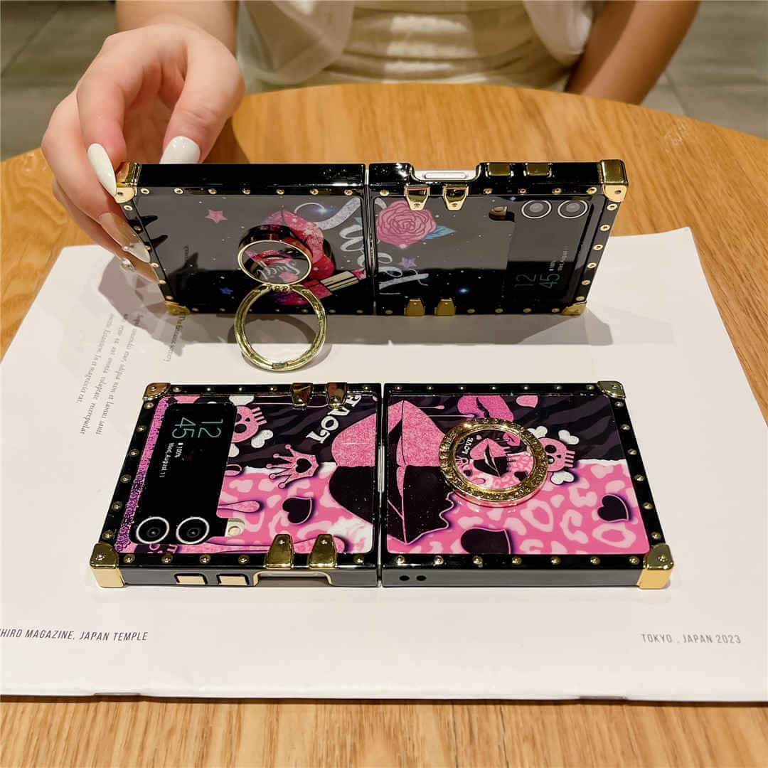 love ghost galaxy z flip 3 case with ring
