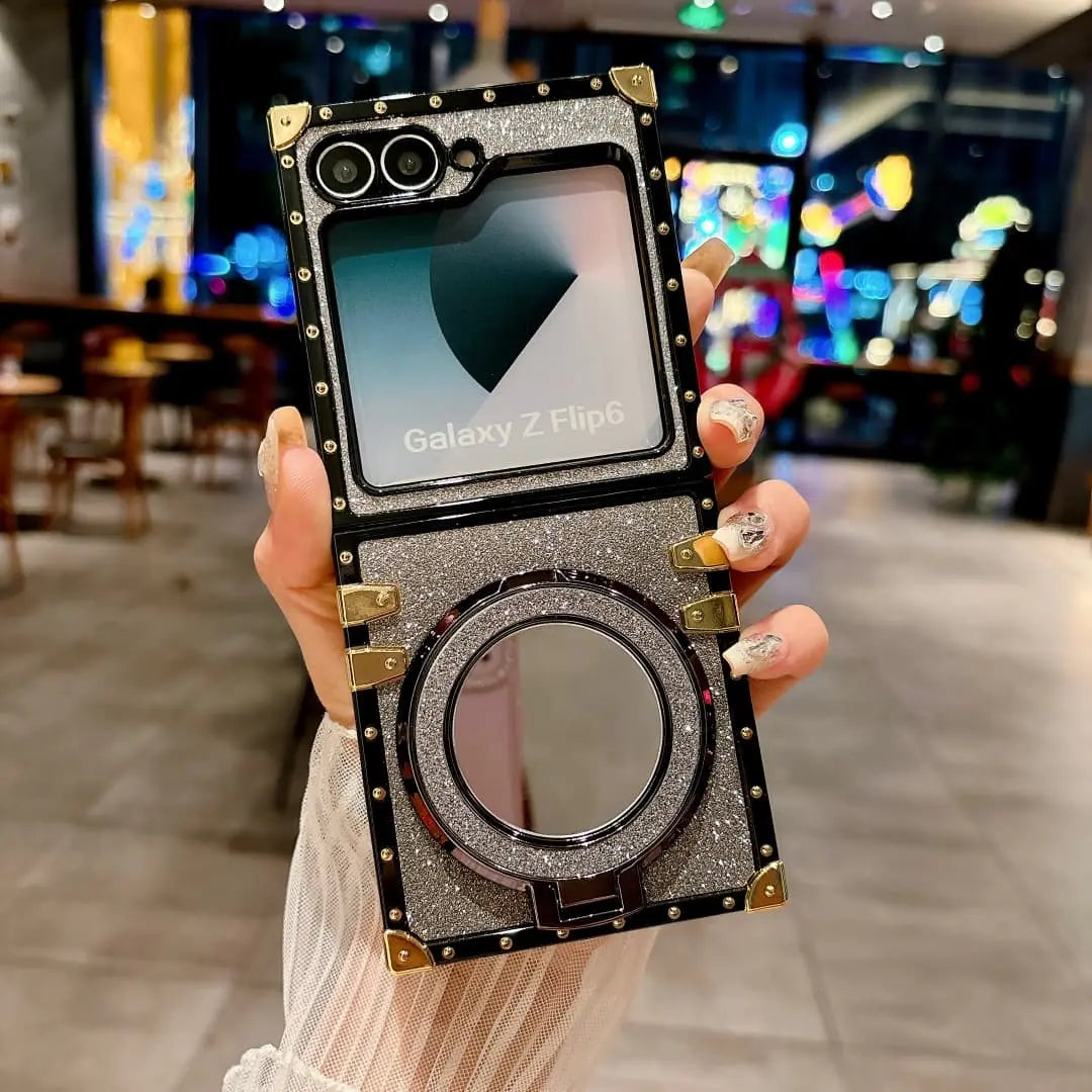 silver z flip 6 phone case