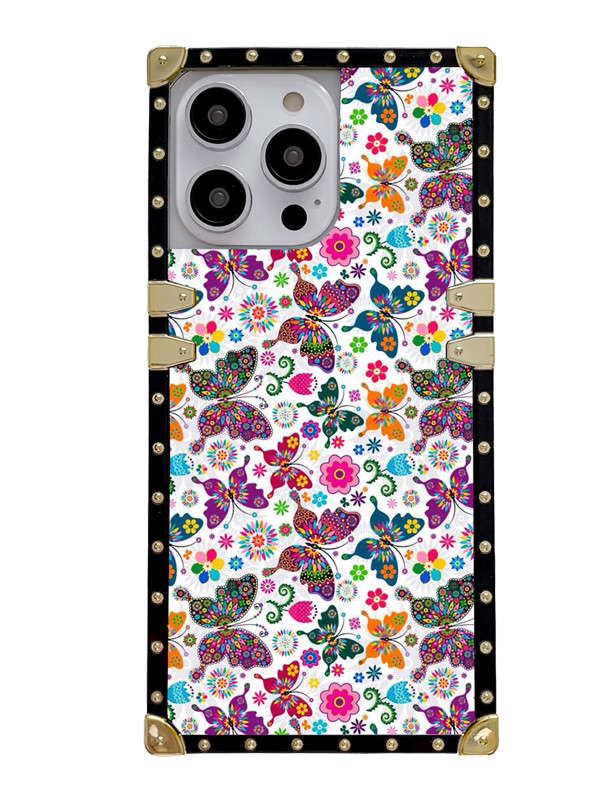 butterfly stickers square iphone case