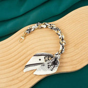 Silk fabric wristlet