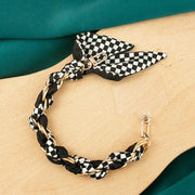Phone chain with silk scarf
