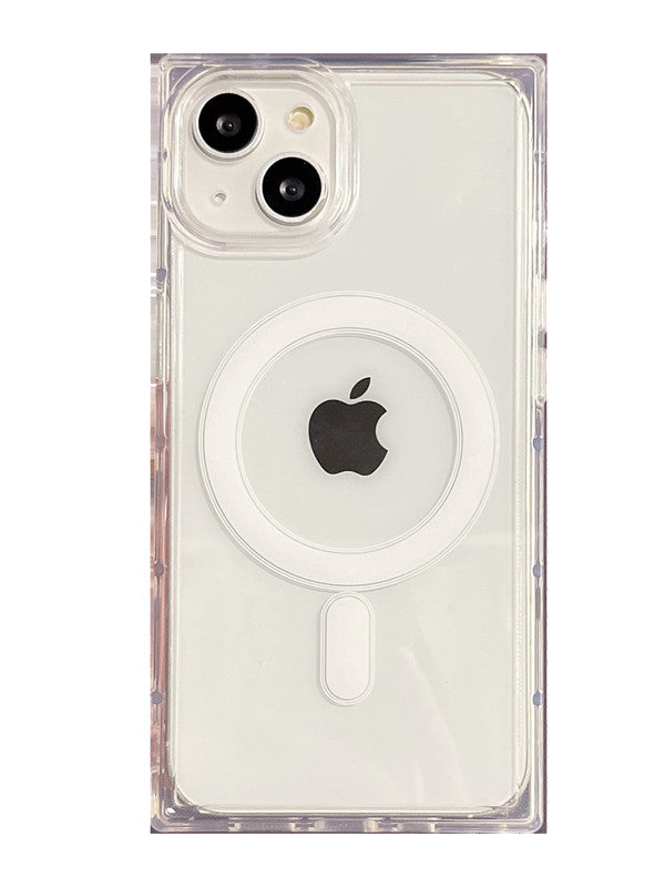 Transparent Rectangle iPhone Case with MagSafe