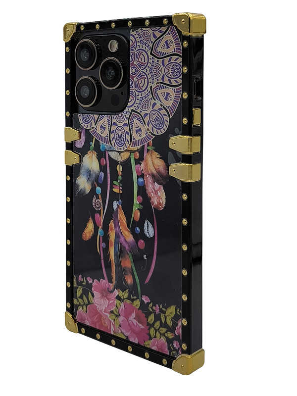 Dreamcatcher & Blossom Square iPhone Case