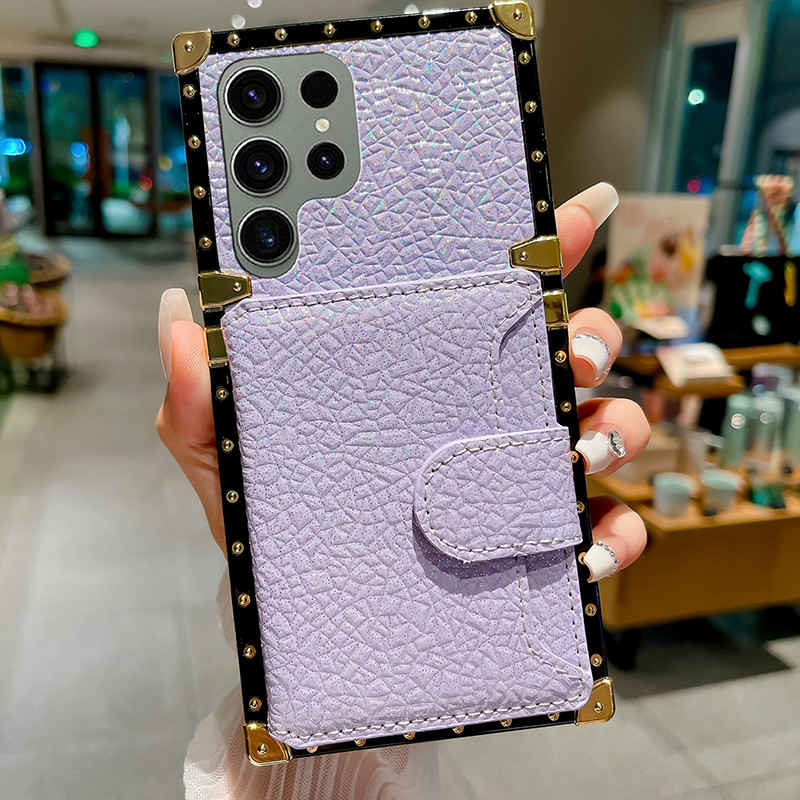 purple s23 ultra wallet case
