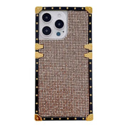 glitter cells square iphone case