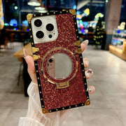 red glitter iPhone case