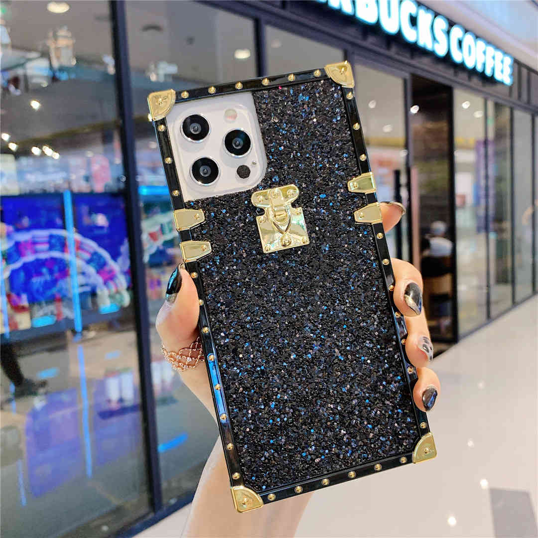 black glitter iphone case