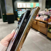 square glitter phone case