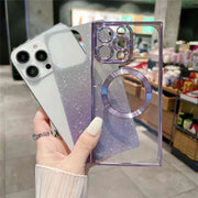 purple glitter iphone case