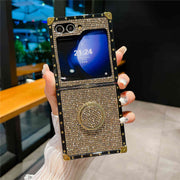 sparkling phone case with ring