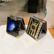 luxury z flip 6 case with ring