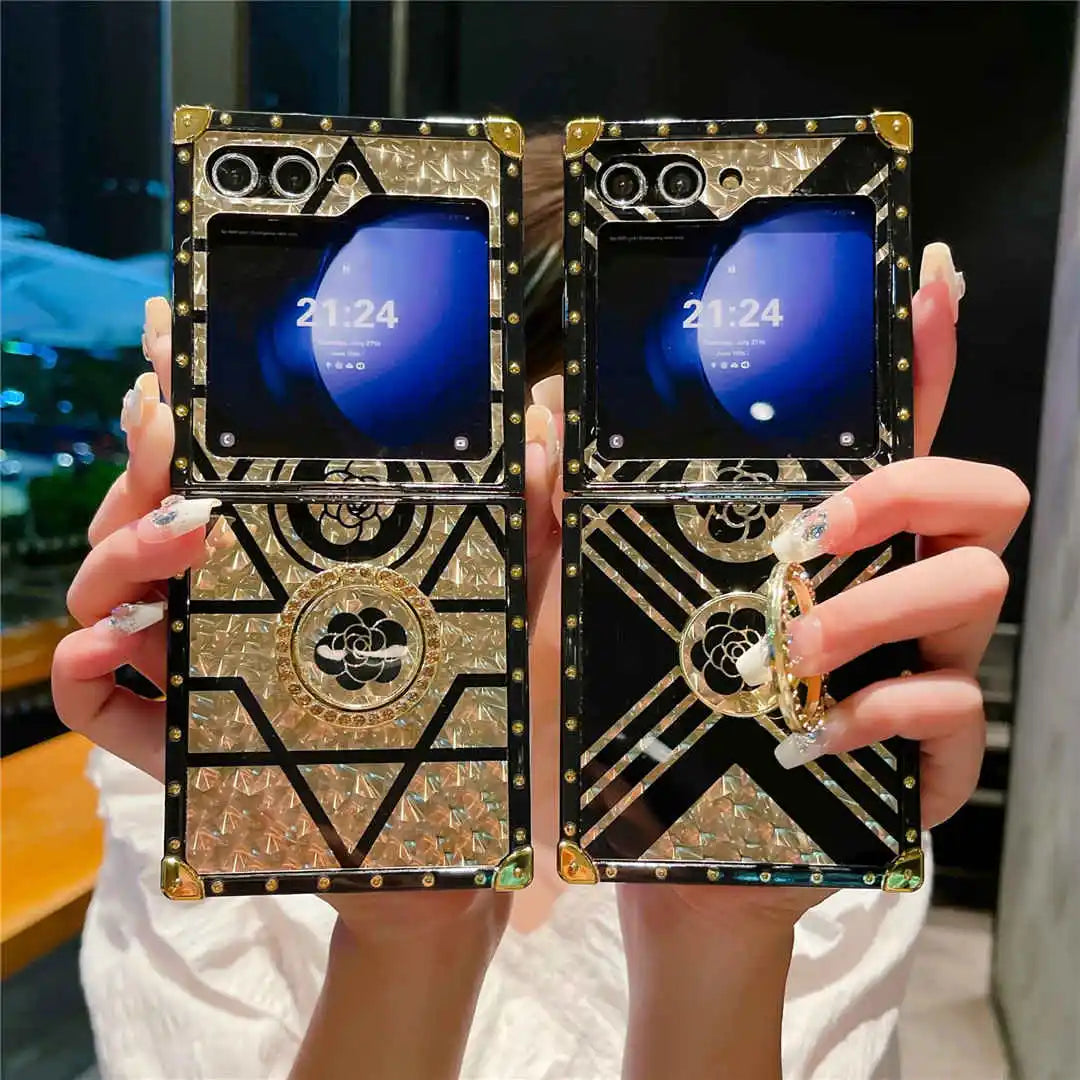 luxury z flip phone case for women