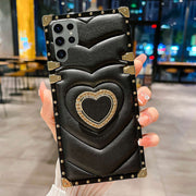 black leather galaxy s23 ultra case