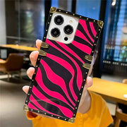 hot pink zebra print iphone case