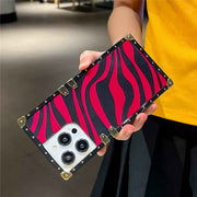 hot pink stripes iphone case