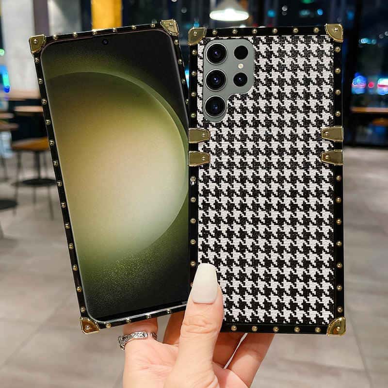 houndstooth samsung phone case