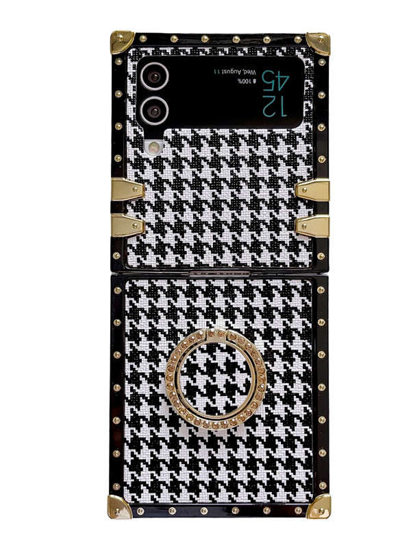 houndstooth samsung z flip 4 case
