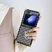 z flip phone case with finger ring