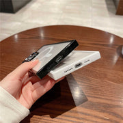 square iphone 16 pro max case transparent