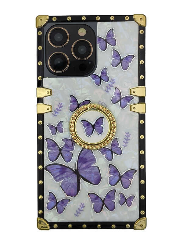 purple butterfly iphone case
