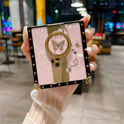 opal shell z flip phone case with ring