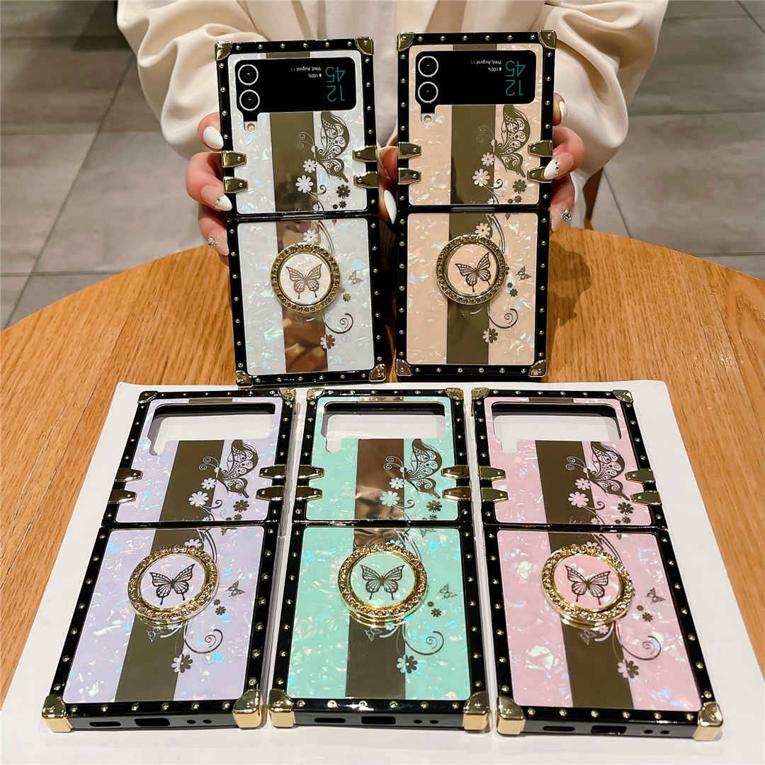 opal shell z flip 3/4 phone cases