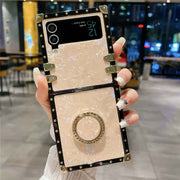 orange opal shell z flip 3 case