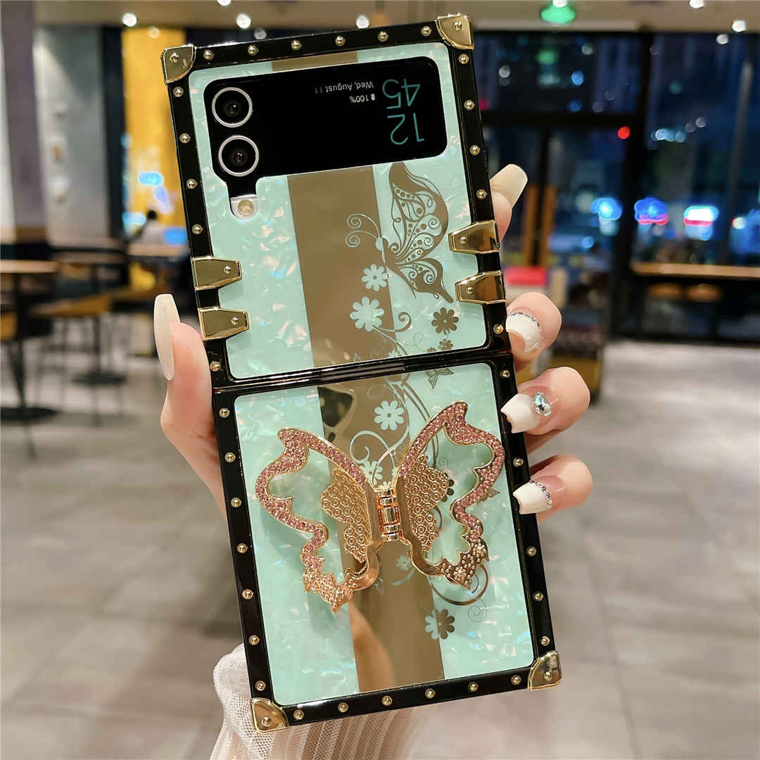 green mirror z flip 3 case