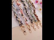 silk scarf wristlet straps