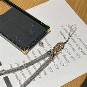 square phone case with wrist strap