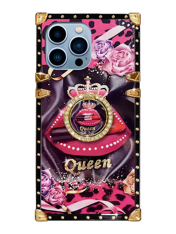 Queen Lips Square iPhone Case