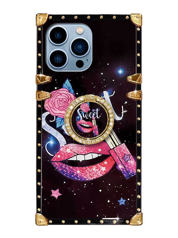 Space Love iPhone Case with Ring