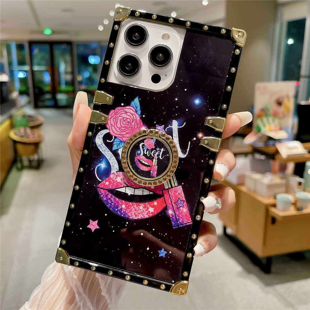 Space Love iPhone Square Case