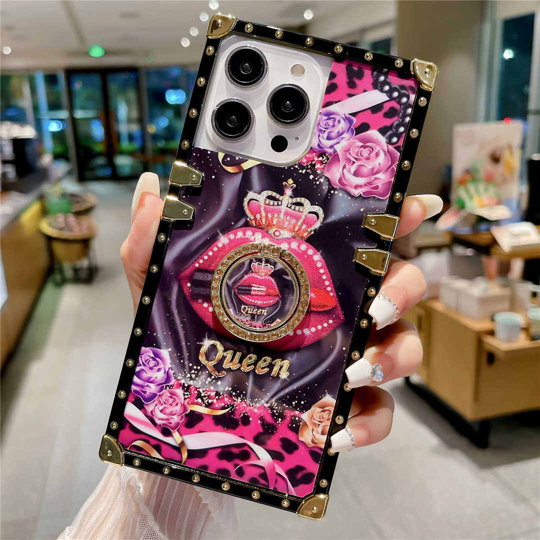 Queen Lips iPhone Case with Ring