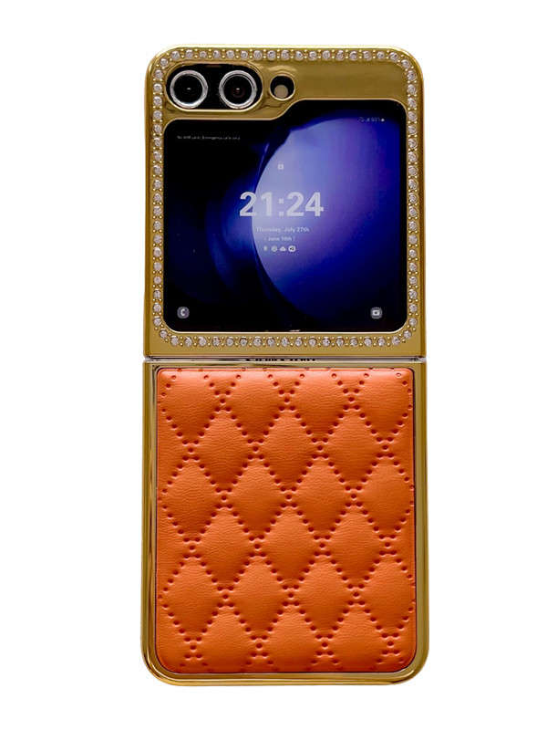 galaxy z flip 5 leather case