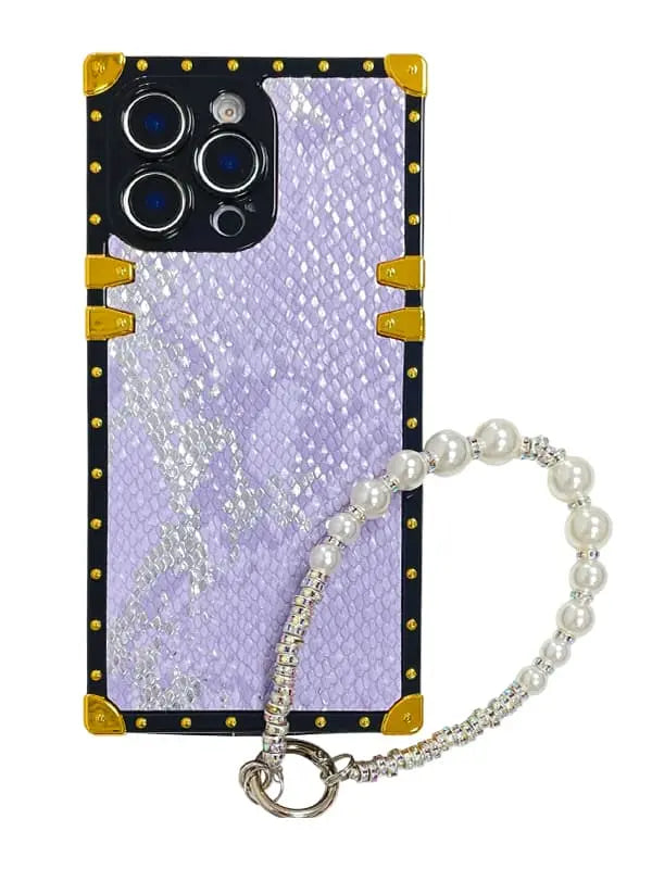 snakesin iPhone case with charm