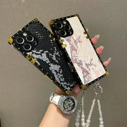 snakeskin iPhone cases with strap