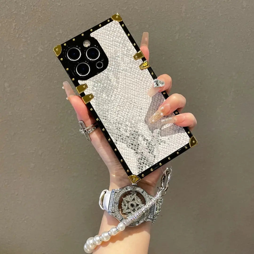 rectangle snakesin phone case