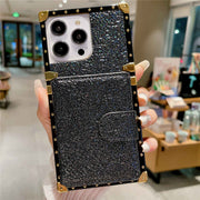 square iphone case with card holder