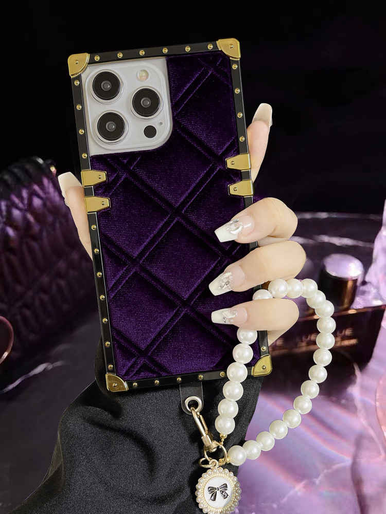 purple square iphone case