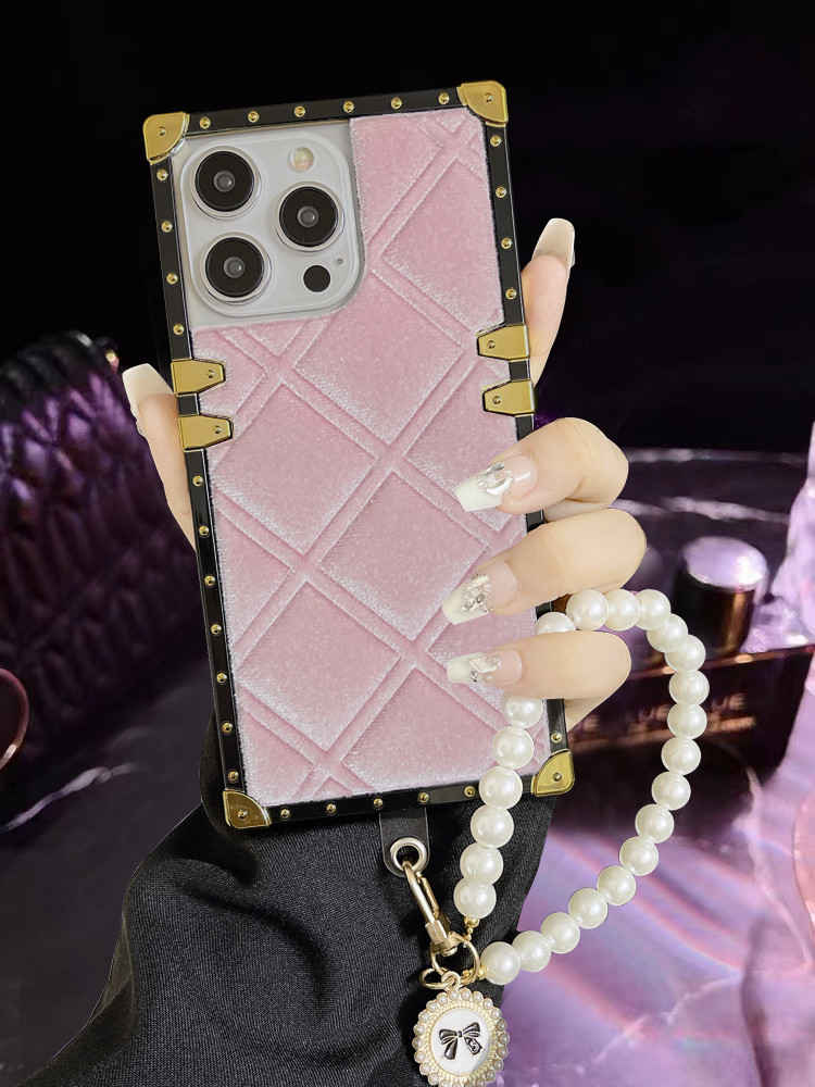 pink square iphone case