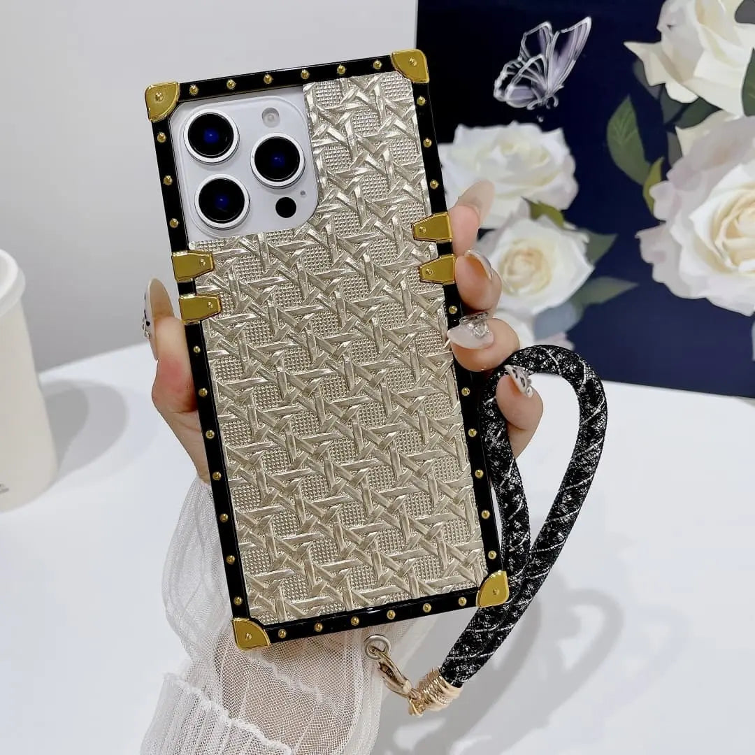 woven leather iPhone case