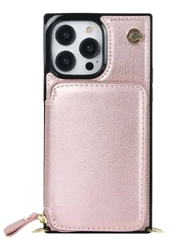 iPhone Case and Wallet with Crossbody Strap