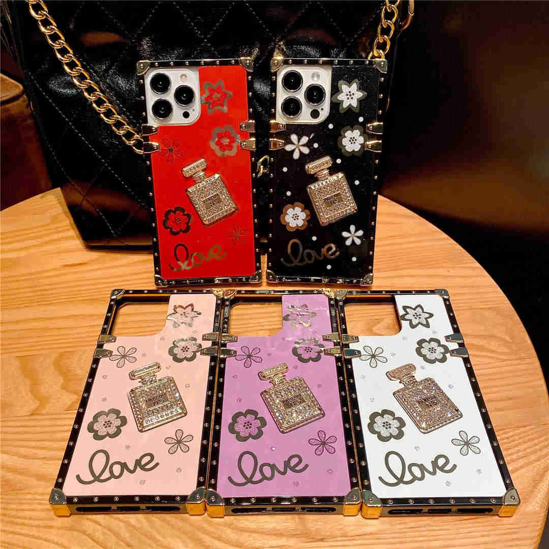 3D Perfume Bottle Square iPhone Case