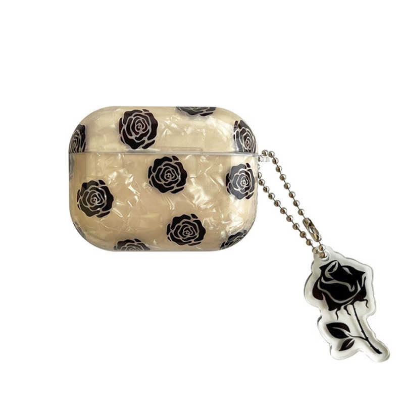 Burnt Sugar Opal Shell Floral AirPods Pro Case