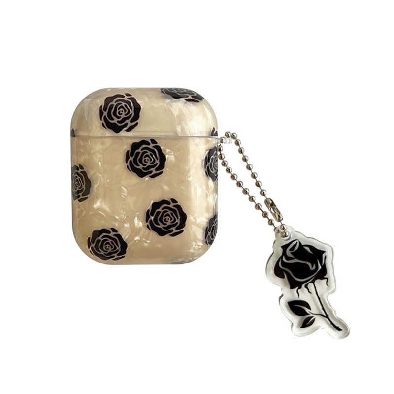 Burnt Sugar Opal Shell Floral AirPods 1 & 2 Case