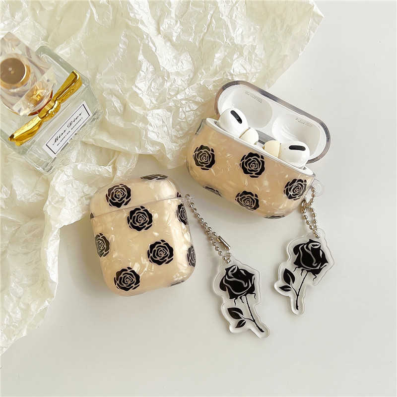 Burnt Sugar Opal Shell Floral AirPods Pro Case